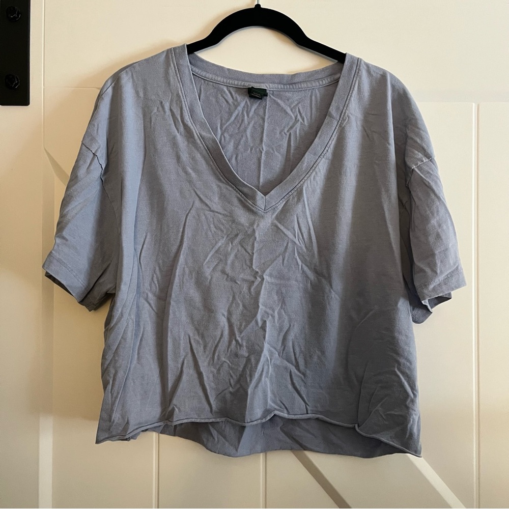 Cropped Blue Tee